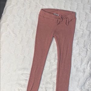 🟪 Fashion Nova ribbed mauve leggings